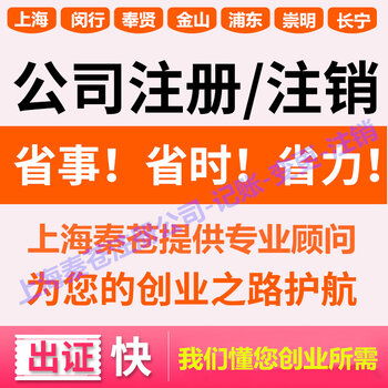 七宝镇营业执照注册,代理记账公司,记账报税