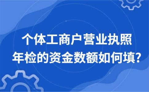 个体工商户营业执照年检的资金数额如何填